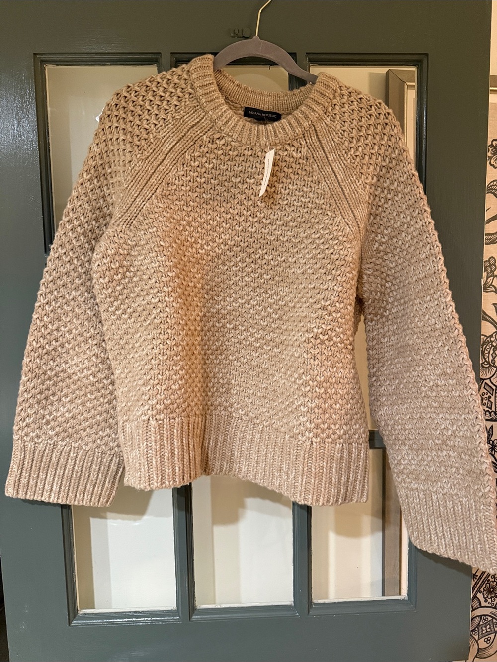 Banana Republic Chunky Crewneck Sweater - Tan